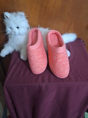 Cozy Coral Slip-On House Slippers
